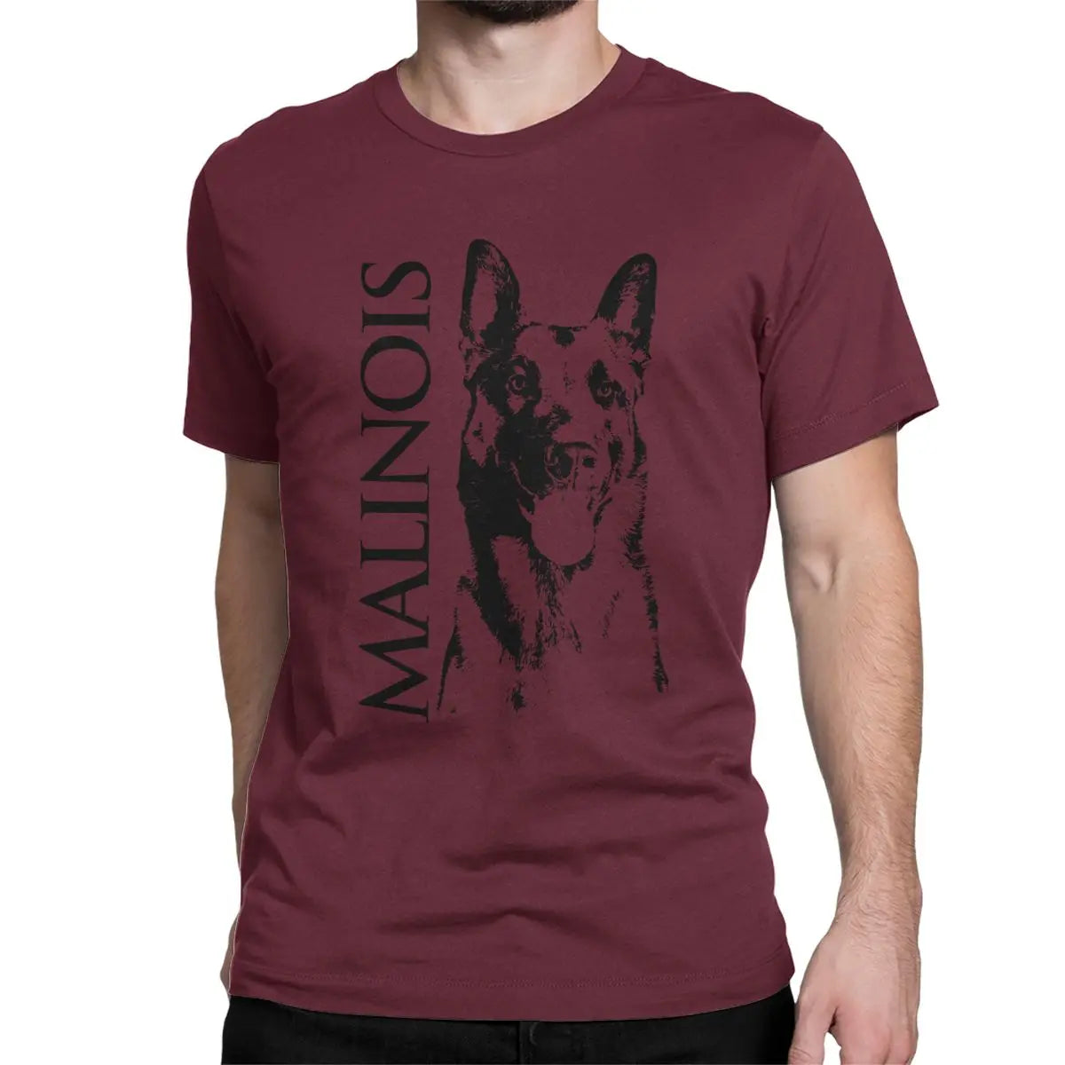 Malinois Dog Belgian Shepherd Mechelaar T Shirt Men's 100% Cotton Novelty T-Shirt O Neck Tee Shirt Short Sleeve Clothing 5XL 6XL