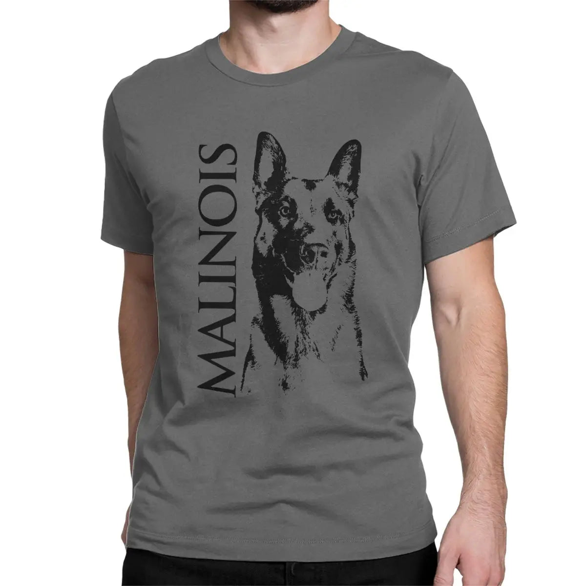 Malinois Dog Belgian Shepherd Mechelaar T Shirt Men's 100% Cotton Novelty T-Shirt O Neck Tee Shirt Short Sleeve Clothing 5XL 6XL