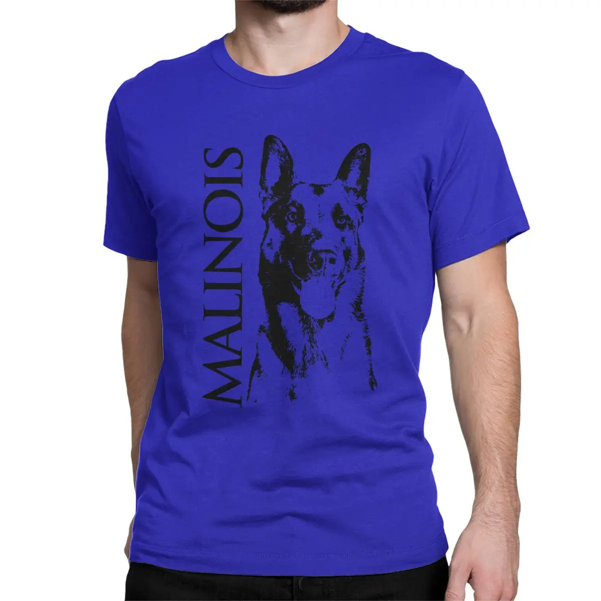 Malinois Dog Belgian Shepherd Mechelaar T Shirt Men's 100% Cotton Novelty T-Shirt O Neck Tee Shirt Short Sleeve Clothing 5XL 6XL