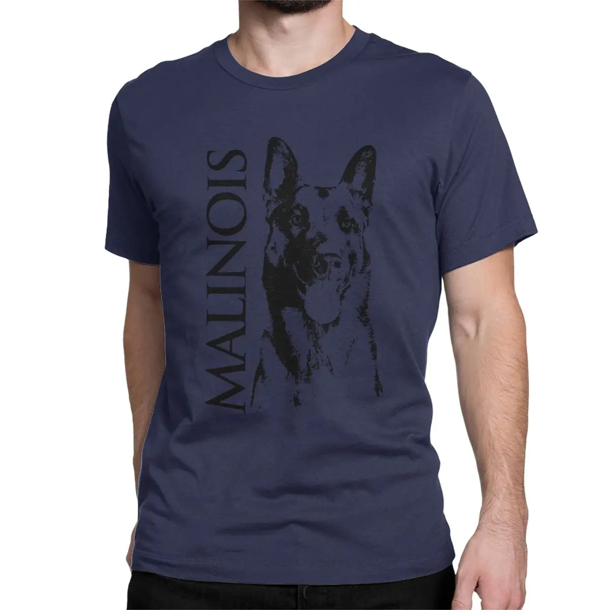 Malinois Dog Belgian Shepherd Mechelaar T Shirt Men's 100% Cotton Novelty T-Shirt O Neck Tee Shirt Short Sleeve Clothing 5XL 6XL