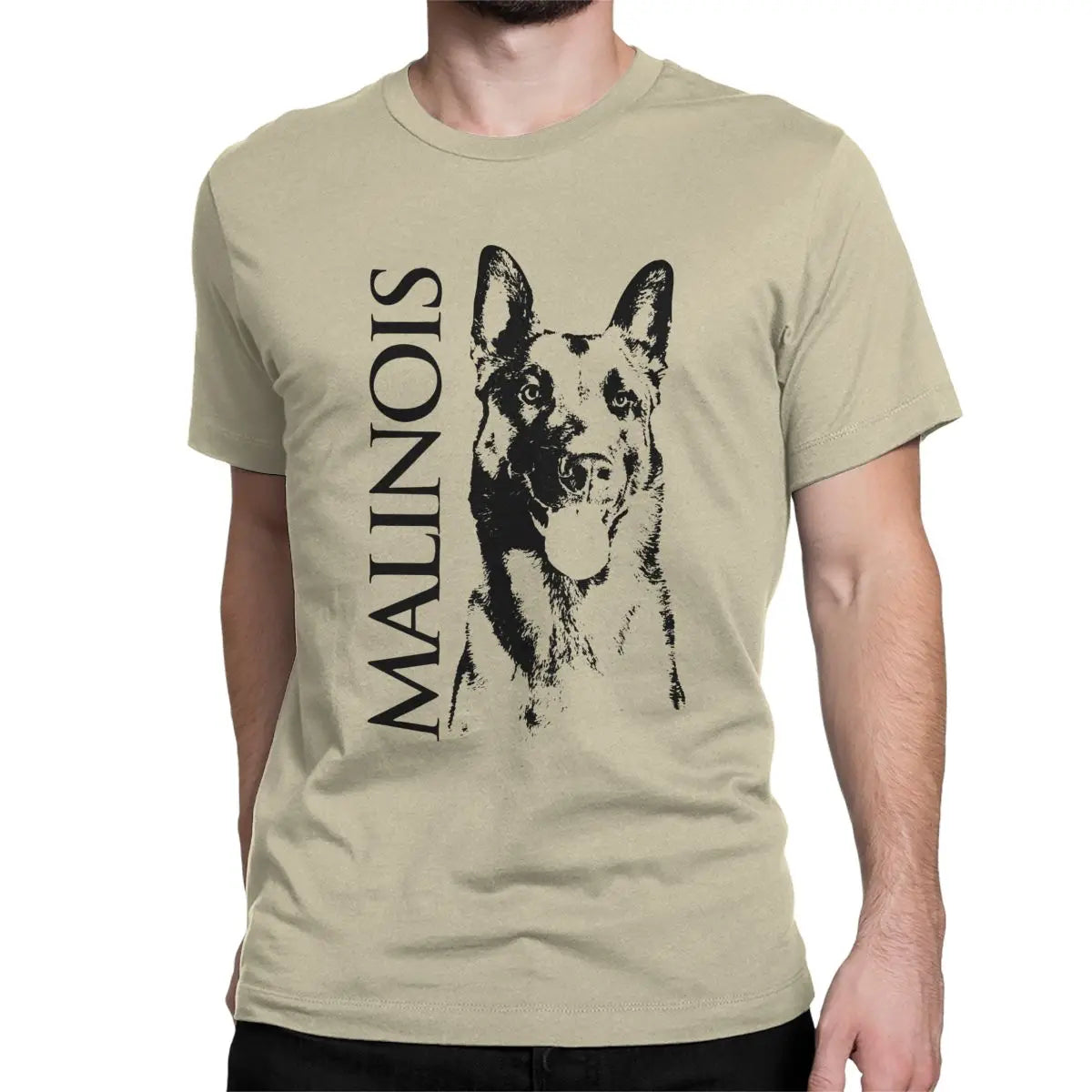 Malinois Dog Belgian Shepherd Mechelaar T Shirt Men's 100% Cotton Novelty T-Shirt O Neck Tee Shirt Short Sleeve Clothing 5XL 6XL