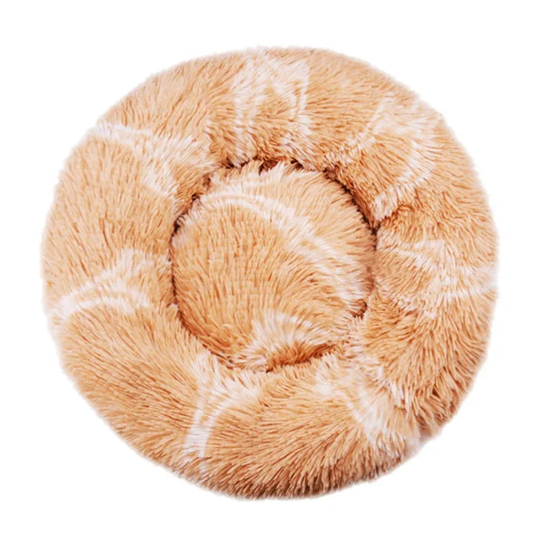 Super Soft Round Plush Pet Bed — 6 Sizes for Cats & Dogs