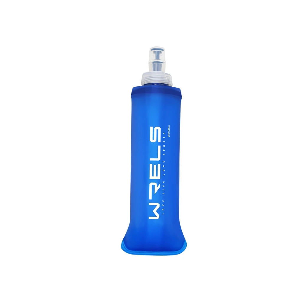 WRELS Collapsible Soft Flask — BPA-Free Foldable Water Bottle for Outdoor Sports