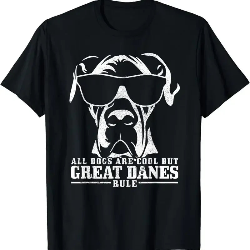 Great Dane All Dogs Are Cool Danes Rule Funny T Shirt