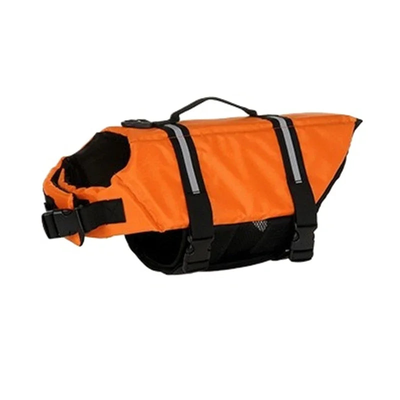 Summer Dog Life Jacket — Reflective Adjustable Swimwear Safety Vest for Large Dogs