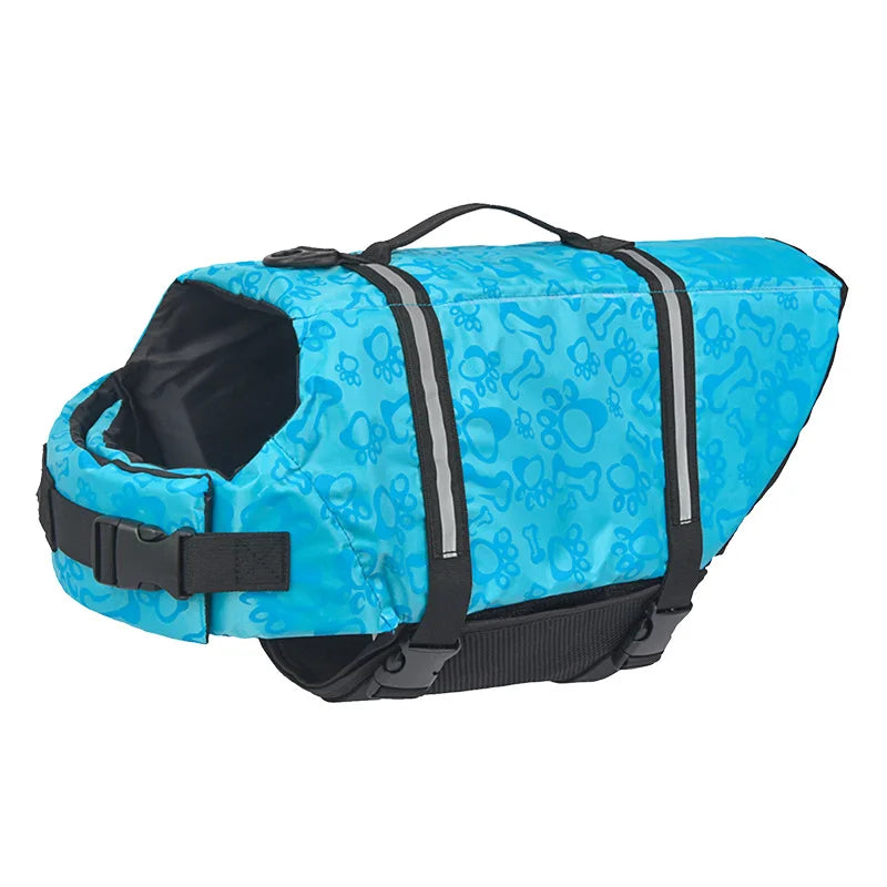 Reflective Dog Life Jacket — Adjustable Summer Swimwear Safety Vest