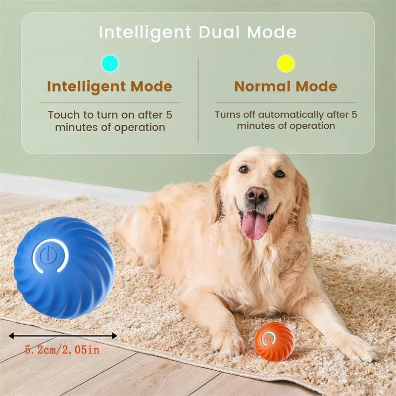 Smart Electronic Moving Ball Toy for Dogs & Cats — USB Rechargeable
