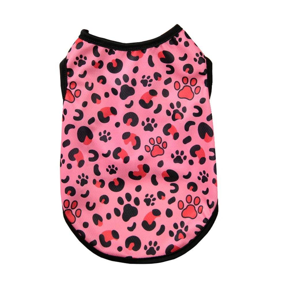 Dog Summer Clothes Breathable Puppy Vest For Small Dogs Cat Costume Beach Style Fashion T-shirt Chihuahua Freach Bulldog Outfits