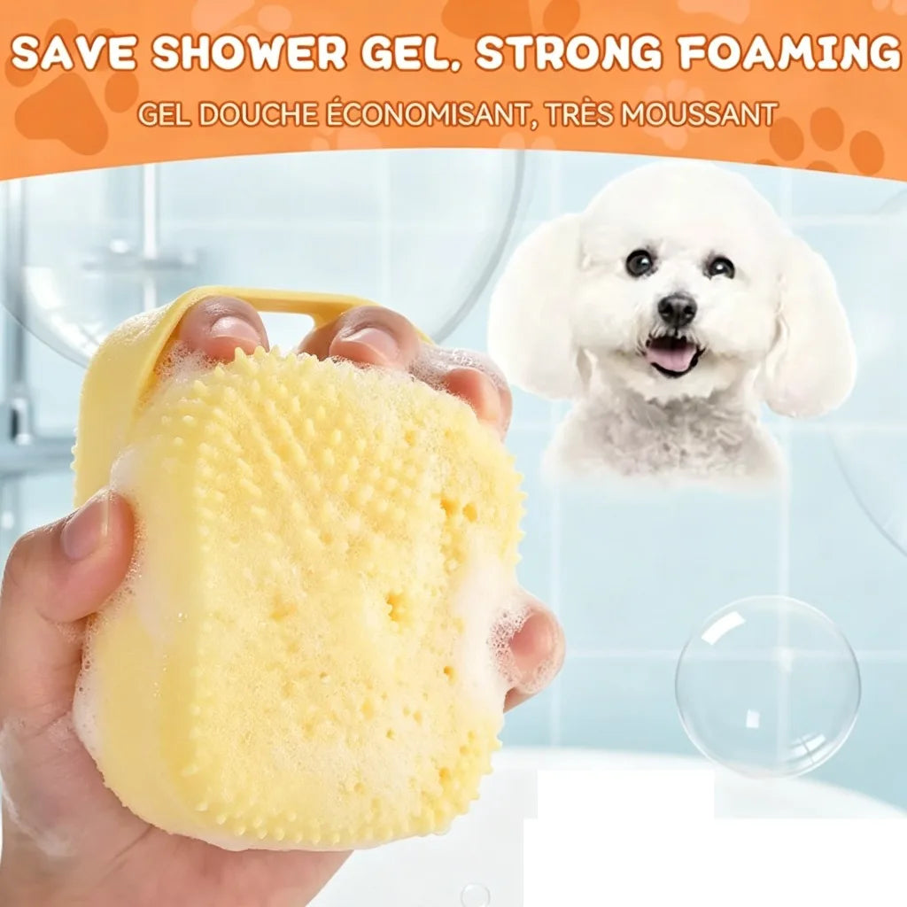 New Bath Massage Brush Bathroom Multifunctional Puppy Big Dog Cat Soft Safety Silicone Pet Accessories for Dogs Cats Tools