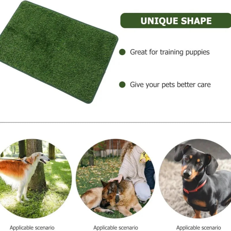 Ultimate Washable Dog Grass Mat Reusable Artificial Lawn Odor Control Non-Slip Pee Pad for Pet Potty Training