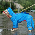 Large Dog Dinosaur Raincoat Golden Retriever Four Legged Waterproof Clothes Pet Summer All Inclusive With Tail Stereo Rain Ponch