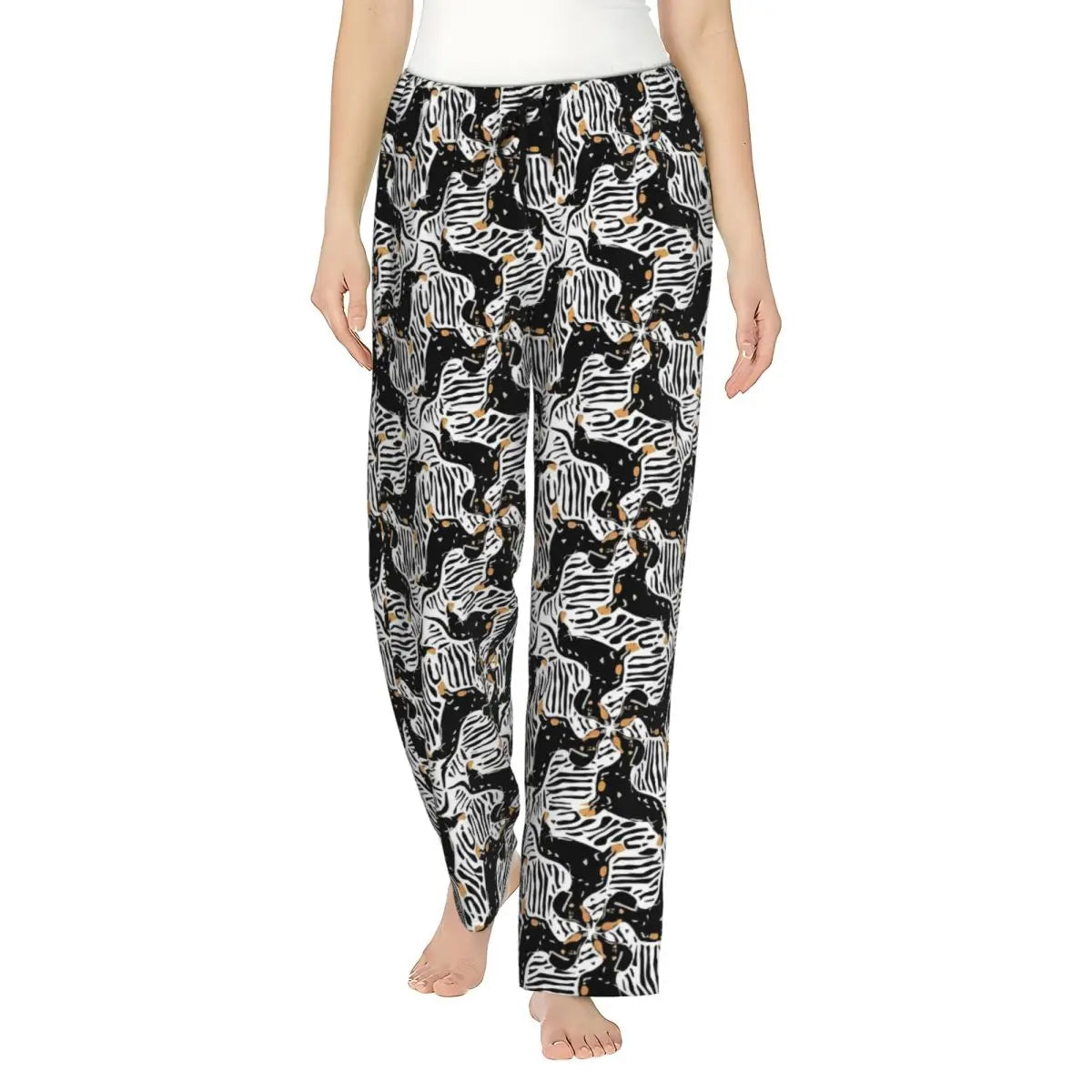 Custom Womens Dachshund Dog Pajama Pants Print Sausage Dogs Sleep Sleepwear Bottoms with Pockets