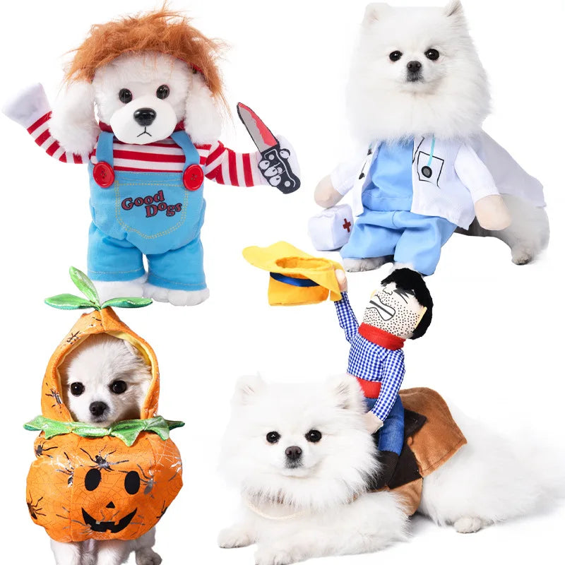 Pet Party Costumes for Halloween Christmas! Cute, Funny & Cozy Dog Cat Outfits for Parties, Photos & Going Out. Shop Collection