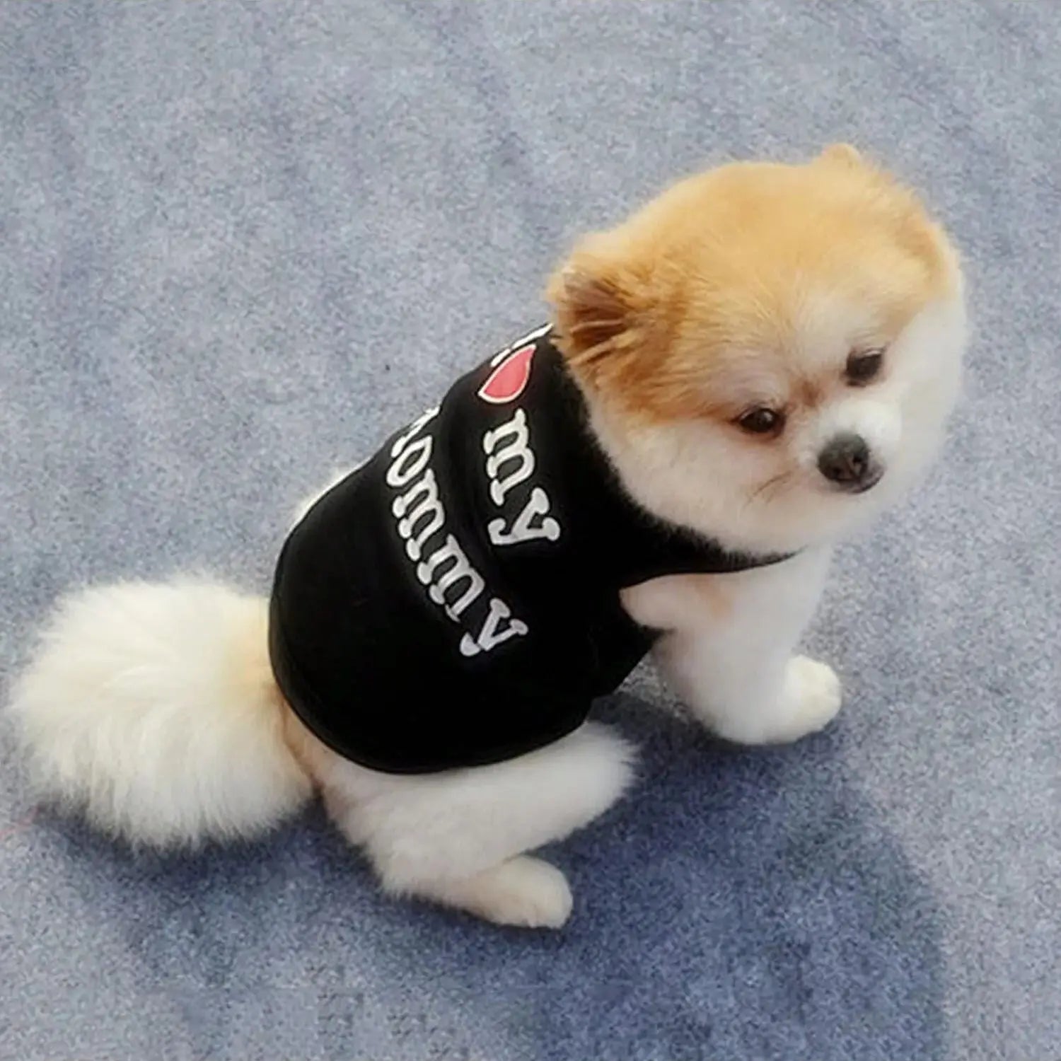Pet Dog Vest T-Shirt I Love My Daddy Mommy Vest Gift Costume Clothes for Small Puppy Cat Kitten Yorkshire Chihuahua Poodle