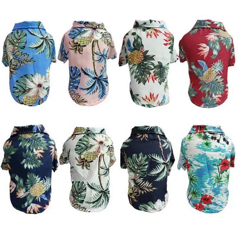 Hawaiian Dog Shirt — Summer Beach Clothes for Small & Medium Dogs