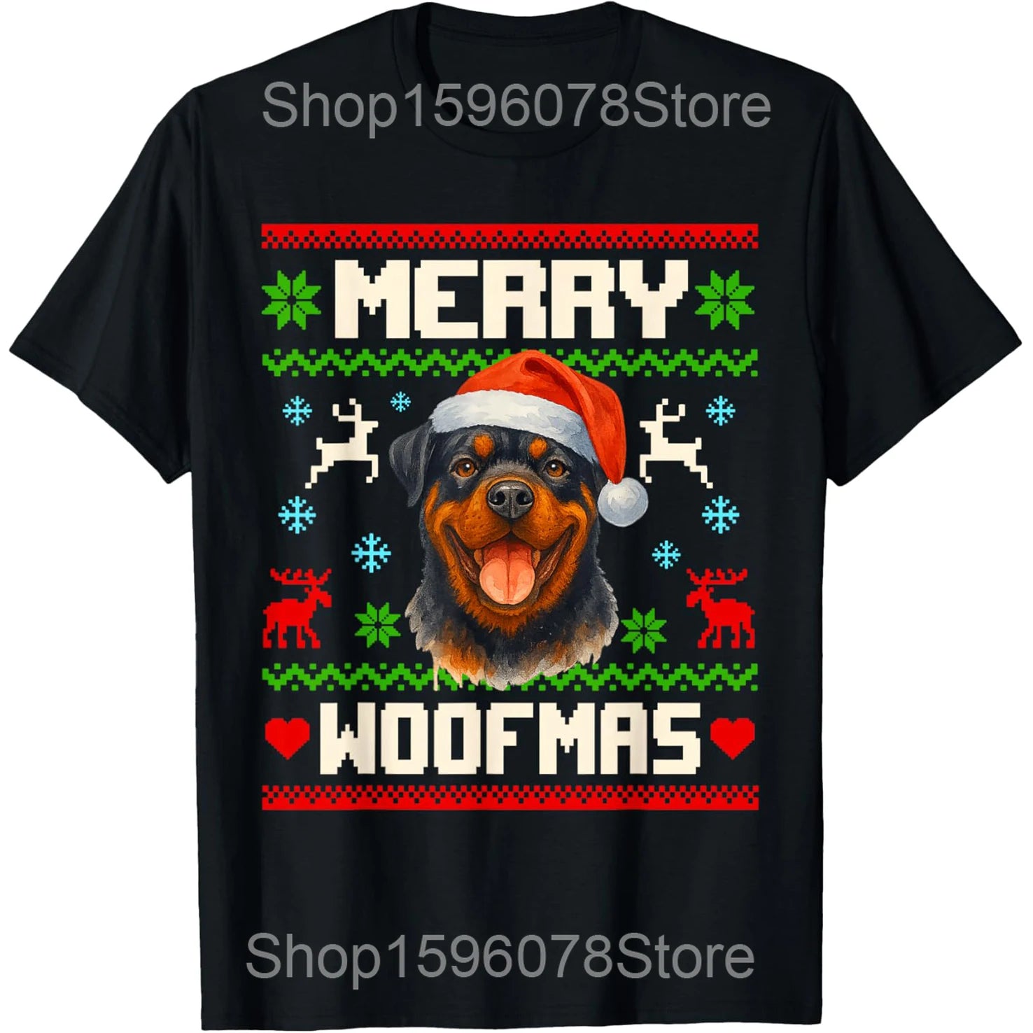 Funny Rottweiler Dog Pet Graphic T Shirts Men Women Pure Cotton Humor Streetwear Tee Shirt Short Sleeve Unisex Loose Clothing
