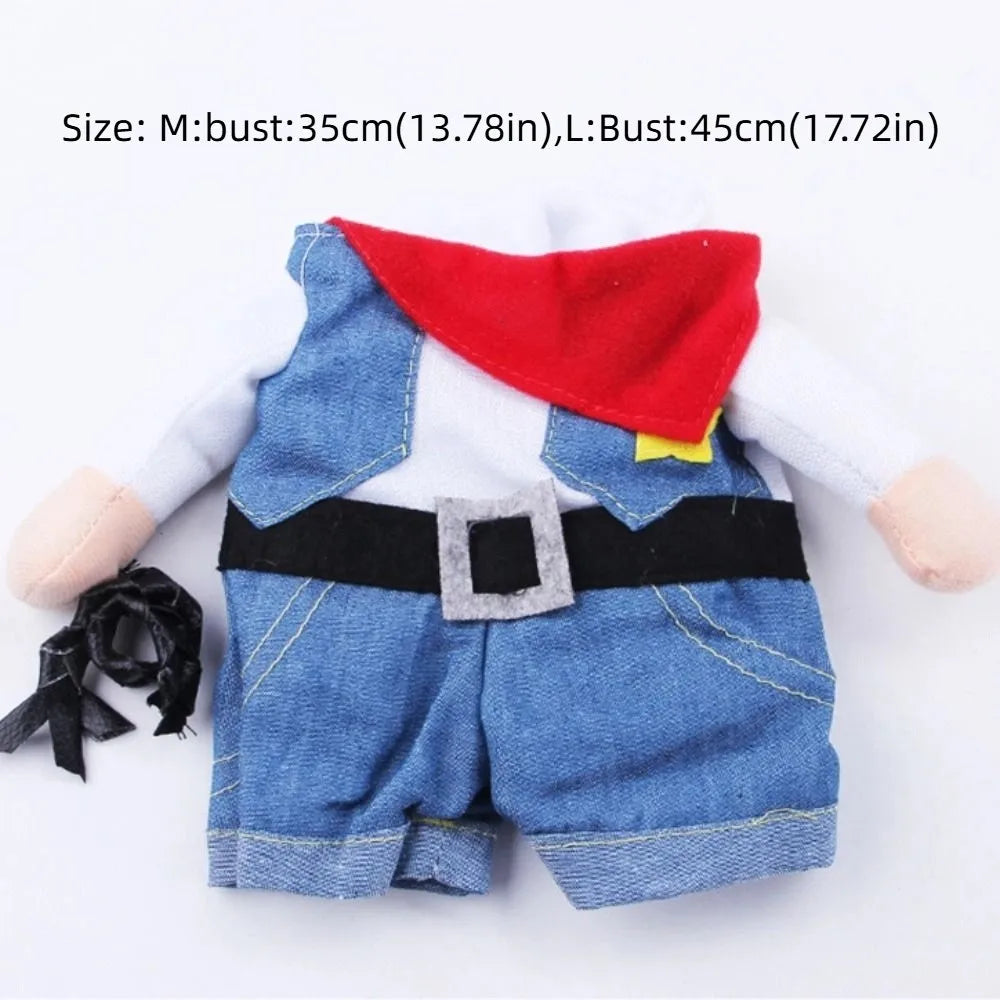 Easy To Wear Halloween Pet Costume Soft Fabric Uniform Dog Cosplay Clothing Funny Pet Supplies Kitten Puppy Costume