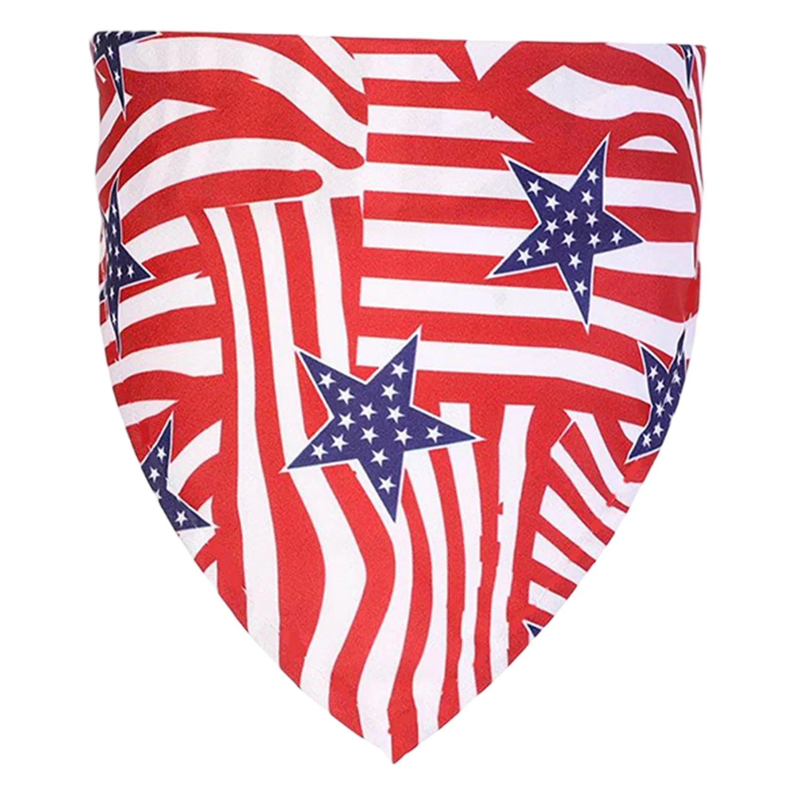 Pet Bandana 4th July Patriotic American Flag Dog Scarf Triangular Pet Accessory Dog Bandana Soft Pet Neckwear