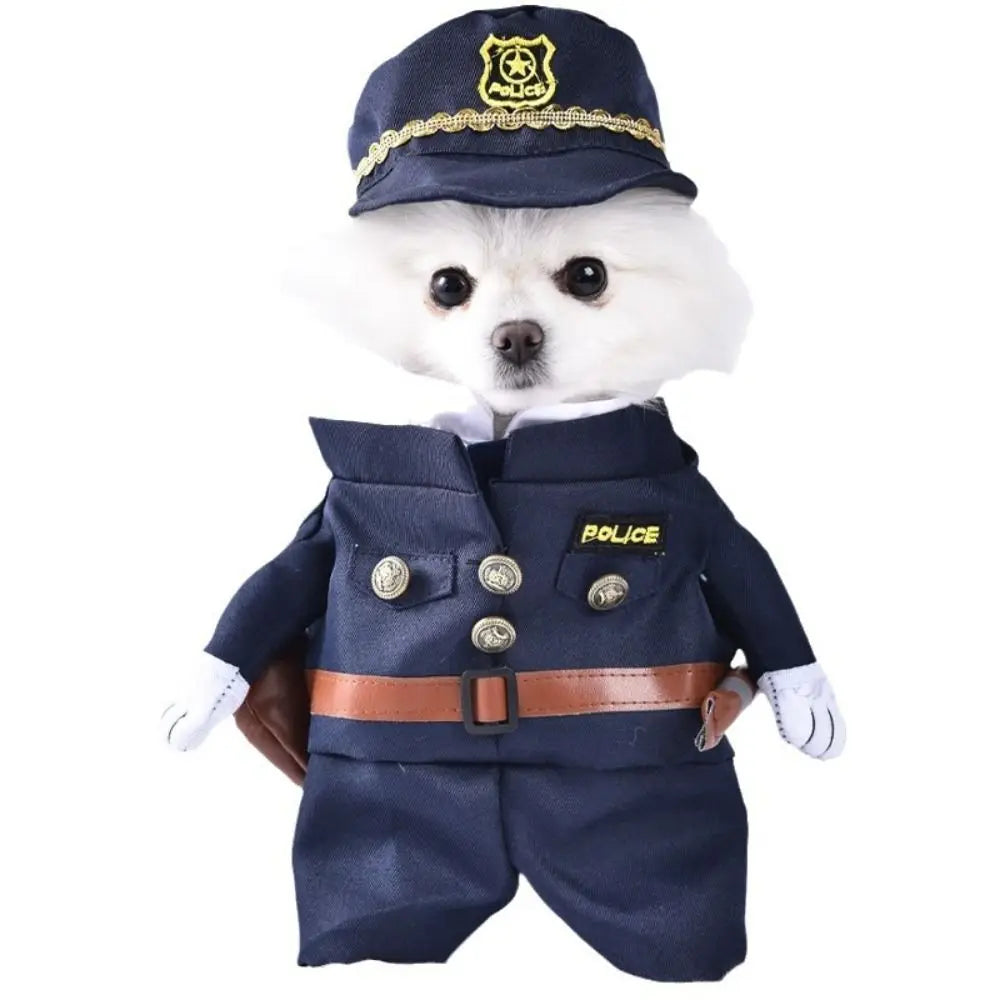 Easy To Wear Halloween Pet Costume Soft Fabric Uniform Dog Cosplay Clothing Funny Pet Supplies Kitten Puppy Costume