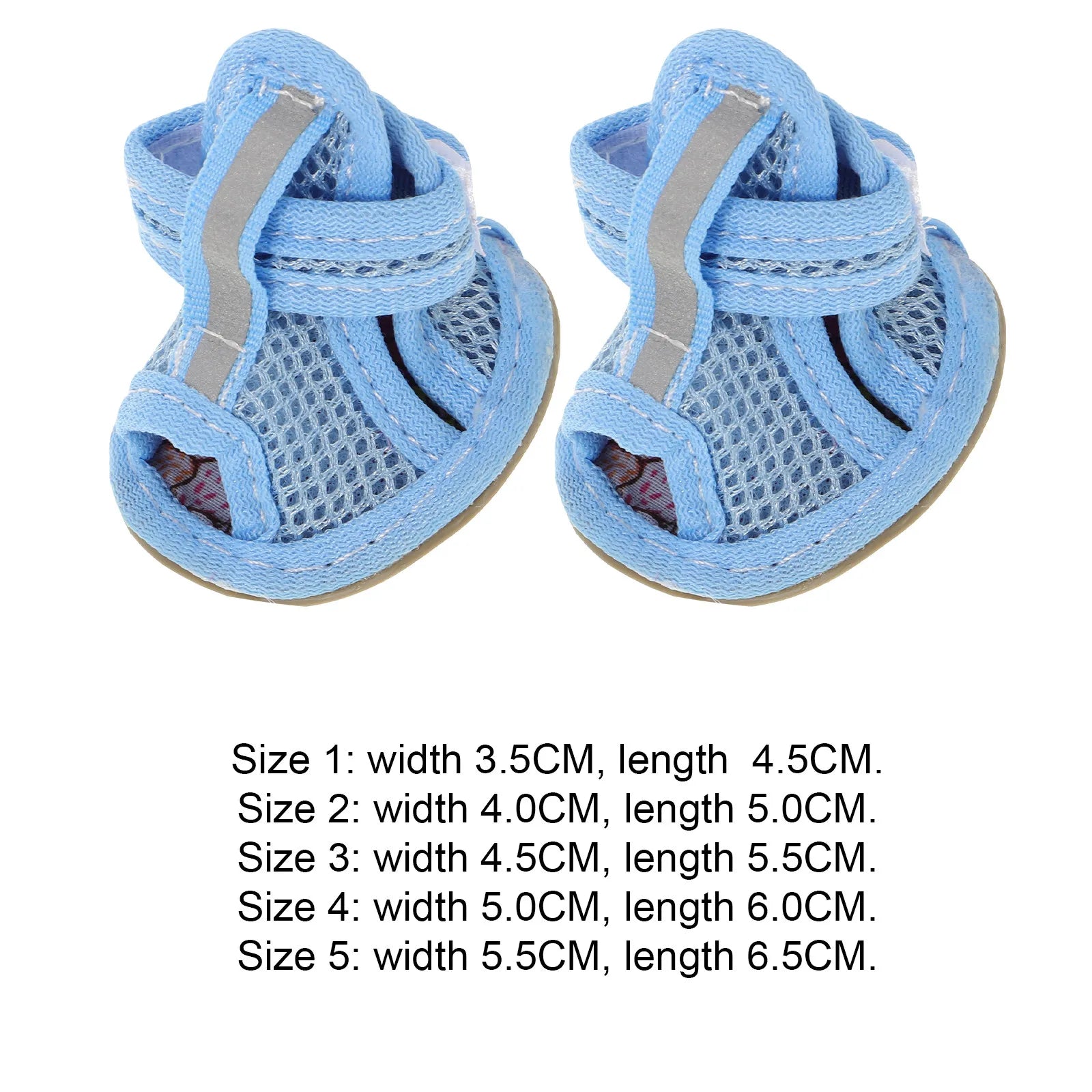 Dog Shoes — Breathable Mesh Anti-Slip Summer Sandals for Hot Pavement