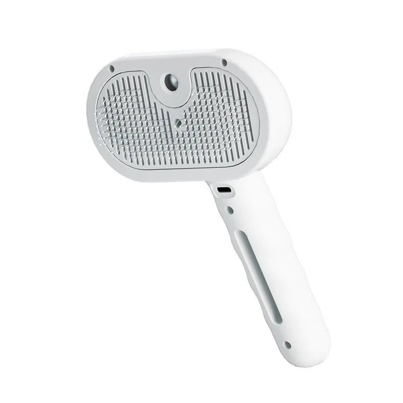 Pet Hair Removal Comb with Water Tank And Release Button Cat Dog Shedding Spray Steam Brush for Grooming