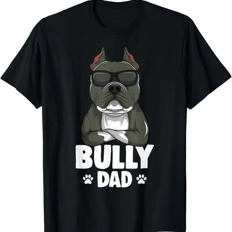 American Bully Dad Dog T Shirt
