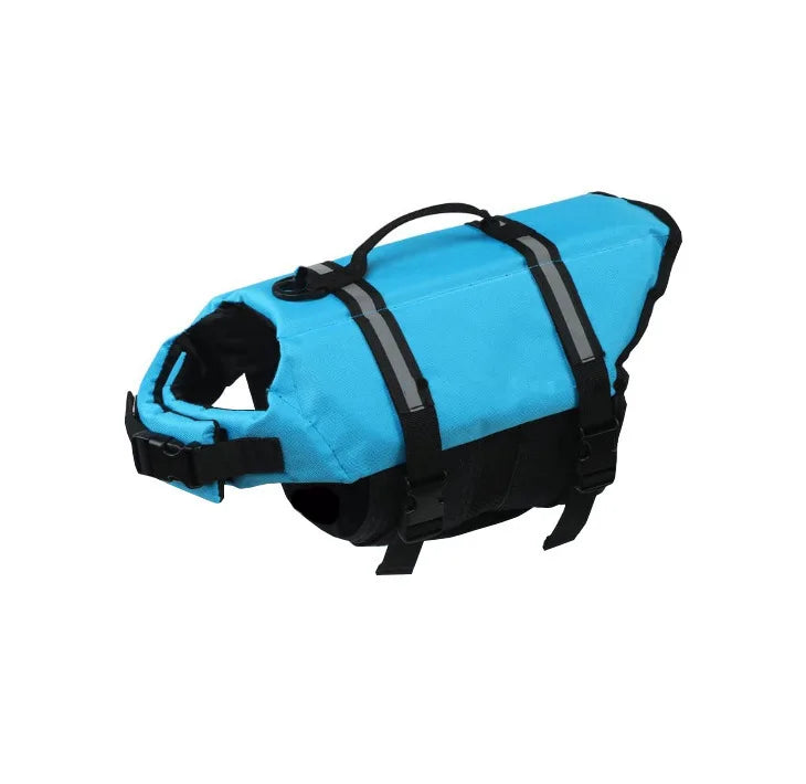 Reflective Dog Life Jacket — Adjustable Summer Swimwear Safety Vest