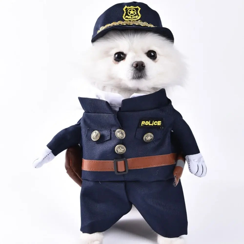 Easy To Wear Halloween Pet Costume Soft Fabric Uniform Dog Cosplay Clothing Funny Pet Supplies Kitten Puppy Costume