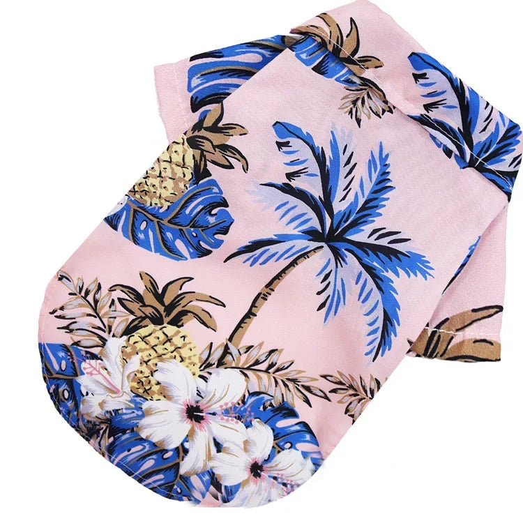 Hawaiian Dog Shirt — Summer Beach Clothes for Small & Medium Dogs