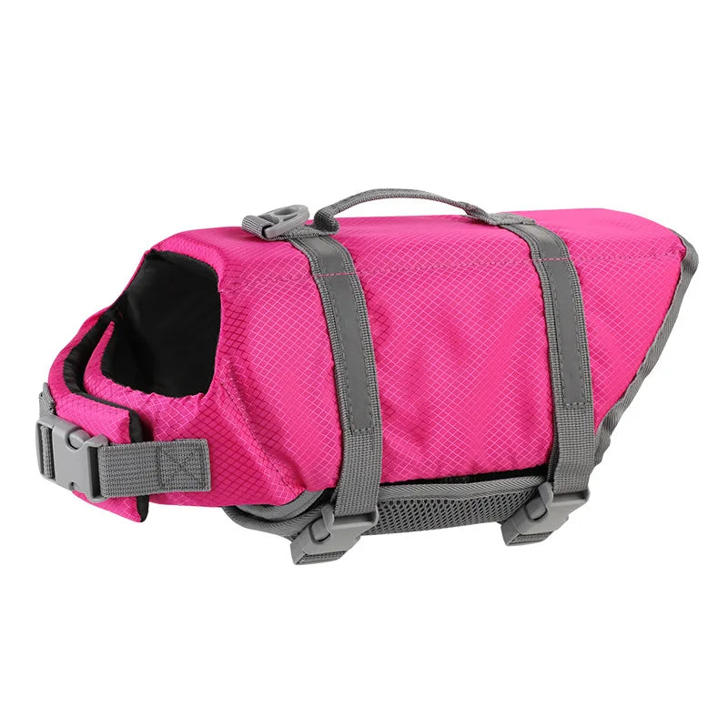 Reflective Dog Life Jacket — Adjustable Summer Swimwear Safety Vest