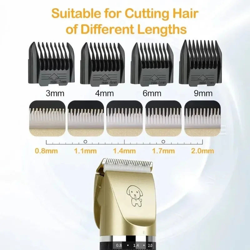 Dog Clipper Dog Hair Clippers Grooming Pet Cat Haircut Trimmer Shaver Set Cordless Rechargeable Professional Dog Hair Trimmer