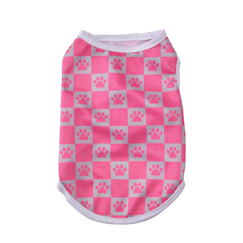 Dog Summer Clothes Breathable Puppy Vest For Small Dogs Cat Costume Beach Style Fashion T-shirt Chihuahua Freach Bulldog Outfits