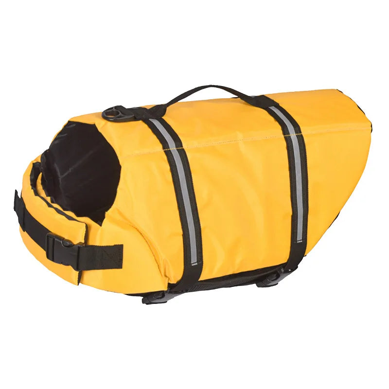 Reflective Dog Life Jacket — Adjustable Summer Swimwear Safety Vest