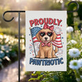 Proudly Pawtriotic Garden Flag – Cute Dog 4th of July Yard Decor, Patriotic Pet HHP AAL HHM WZZ