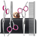 4-Piece Pet Safe Grooming Scissors Set — Round-Tip Stainless Steel Shears