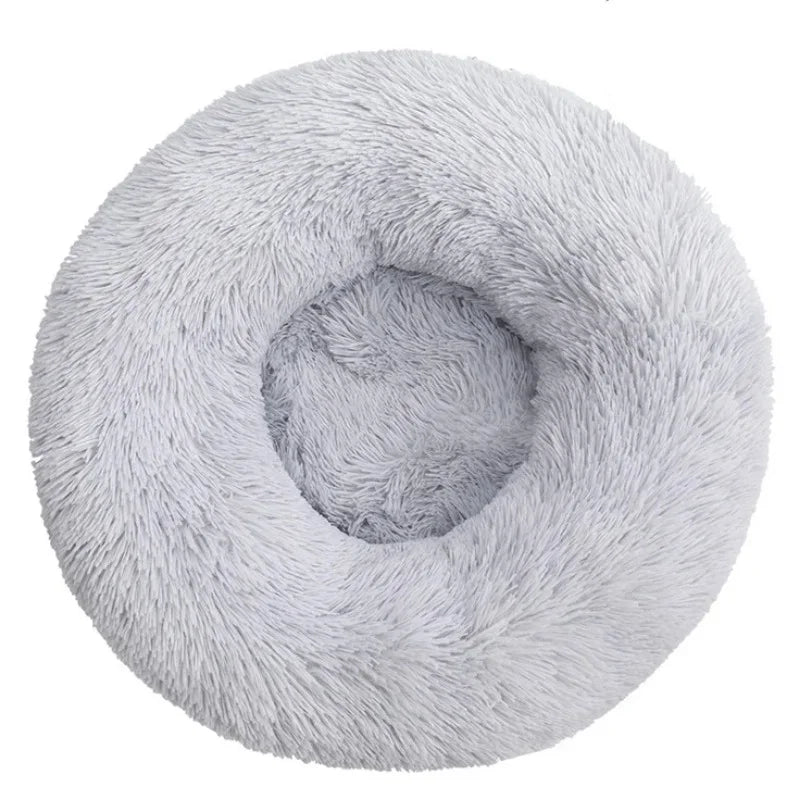 Super Soft Round Plush Pet Bed — 6 Sizes for Cats & Dogs