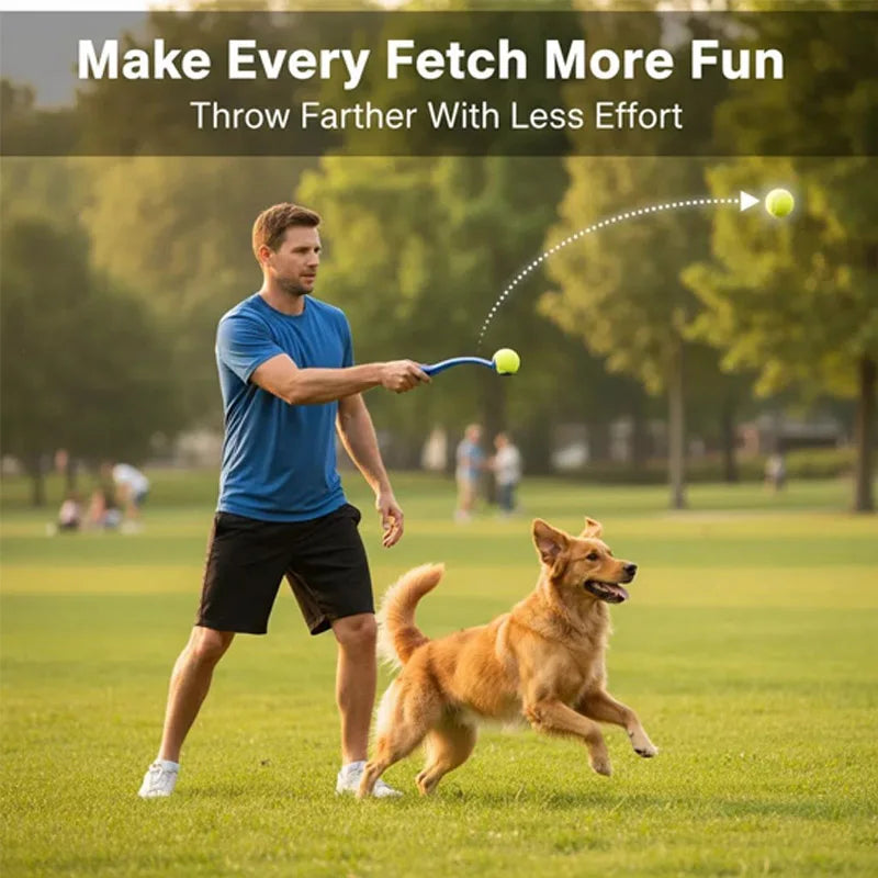 Dog throwing ball launcher, tennis launcher, outdoor training dog toys