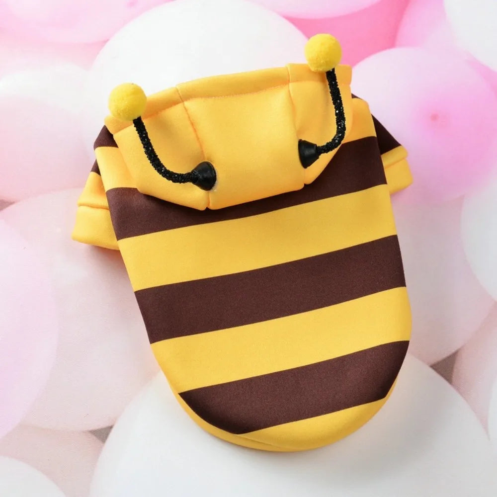 New Outfit Puppy Apparel Polyester Cartoon Dog Cat Hoodie Pet Products Halloween Cosplay Costumes
