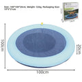 150cm Thickened Anti-Slip Pet Splash Pad Inflatable Sprinkler Mat Outdoor Backyard Water Toy Summer Cooling Pool for Dogs