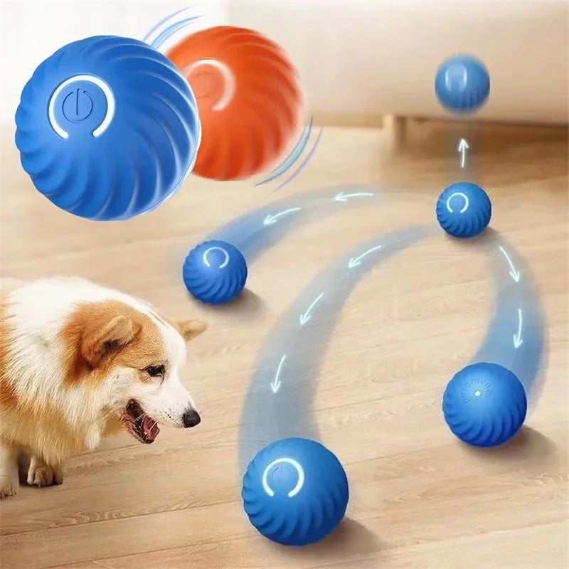 Smart Electronic Moving Ball Toy for Dogs & Cats — USB Rechargeable