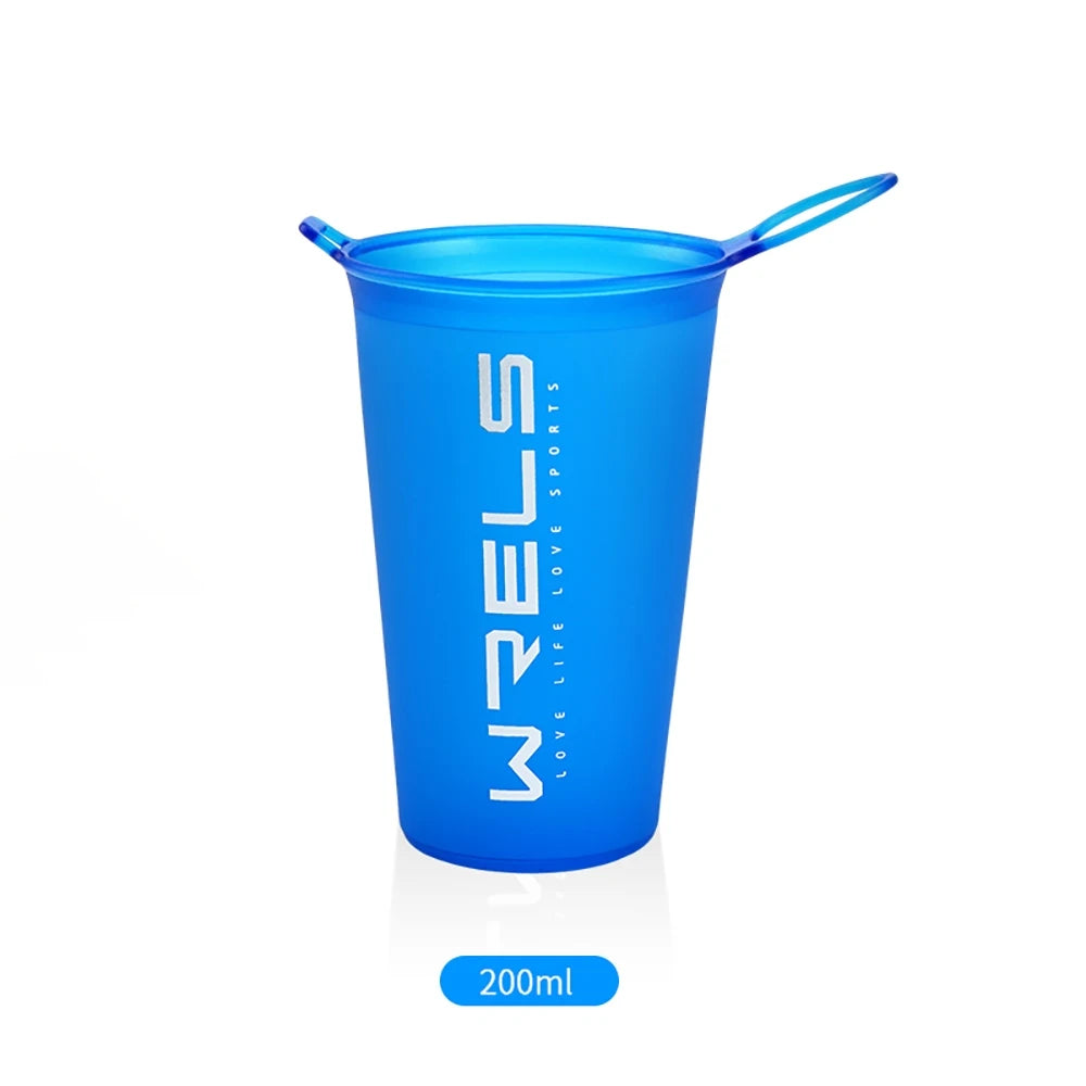 WRELS Collapsible Soft Flask — BPA-Free Foldable Water Bottle for Outdoor Sports
