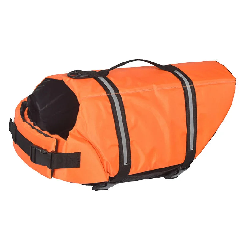 Reflective Dog Life Jacket — Adjustable Summer Swimwear Safety Vest