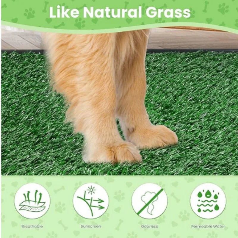 Ultimate Washable Dog Grass Mat Reusable Artificial Lawn Odor Control Non-Slip Pee Pad for Pet Potty Training
