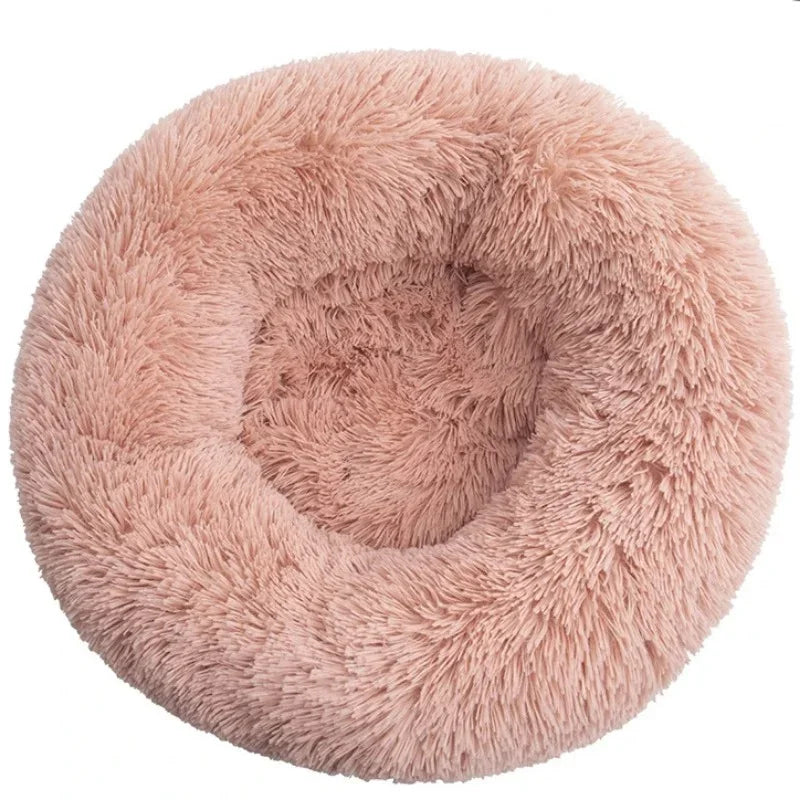 Super Soft Round Plush Pet Bed — 6 Sizes for Cats & Dogs