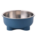1PC Four-Legged Solid Color Stainless Steel Anti Slip Pet Dog Bowl and Cat Bowl for Indoor and Outdoor Use Easy To Clean