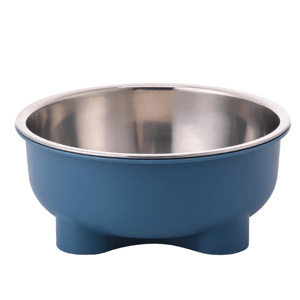 1PC Four-Legged Solid Color Stainless Steel Anti Slip Pet Dog Bowl and Cat Bowl for Indoor and Outdoor Use Easy To Clean