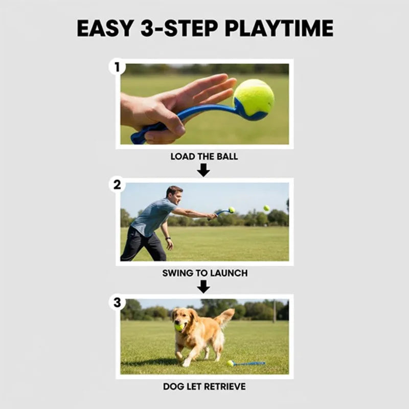 Dog throwing ball launcher, tennis launcher, outdoor training dog toys
