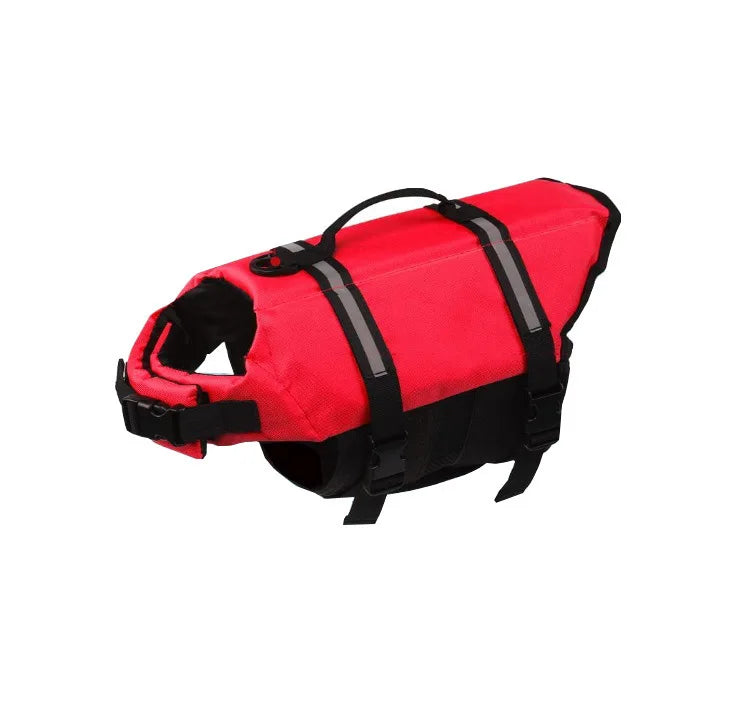 Reflective Dog Life Jacket — Adjustable Summer Swimwear Safety Vest