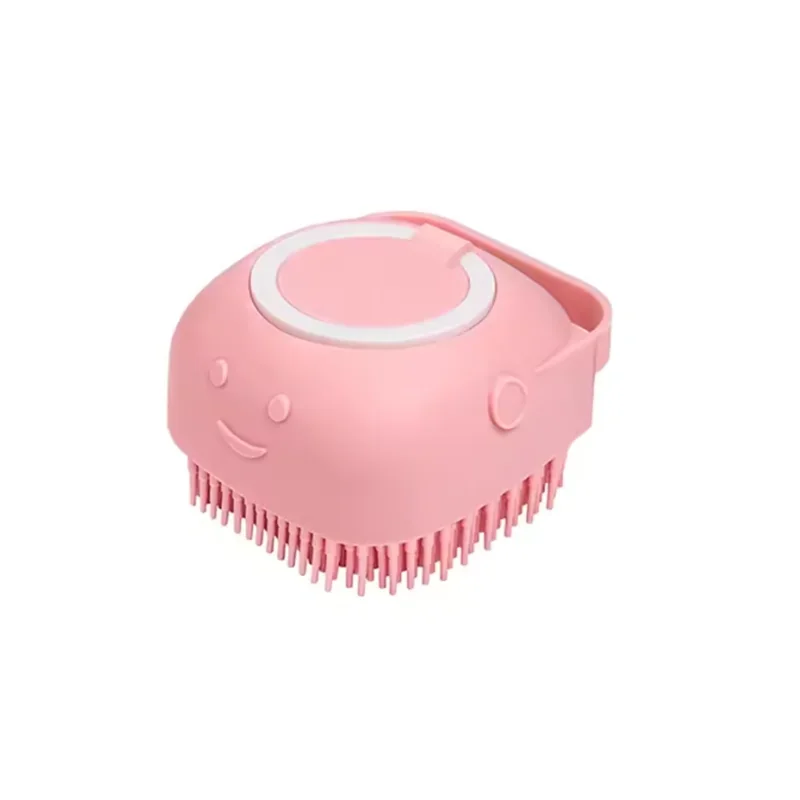 Silicone Pet Bath Massage Brush — Grooming Tool for Dogs & Cats