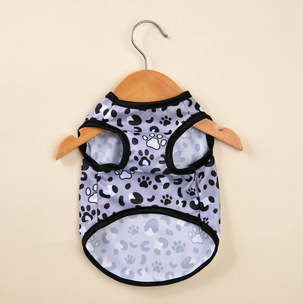 Dog Summer Clothes Breathable Puppy Vest For Small Dogs Cat Costume Beach Style Fashion T-shirt Chihuahua Freach Bulldog Outfits